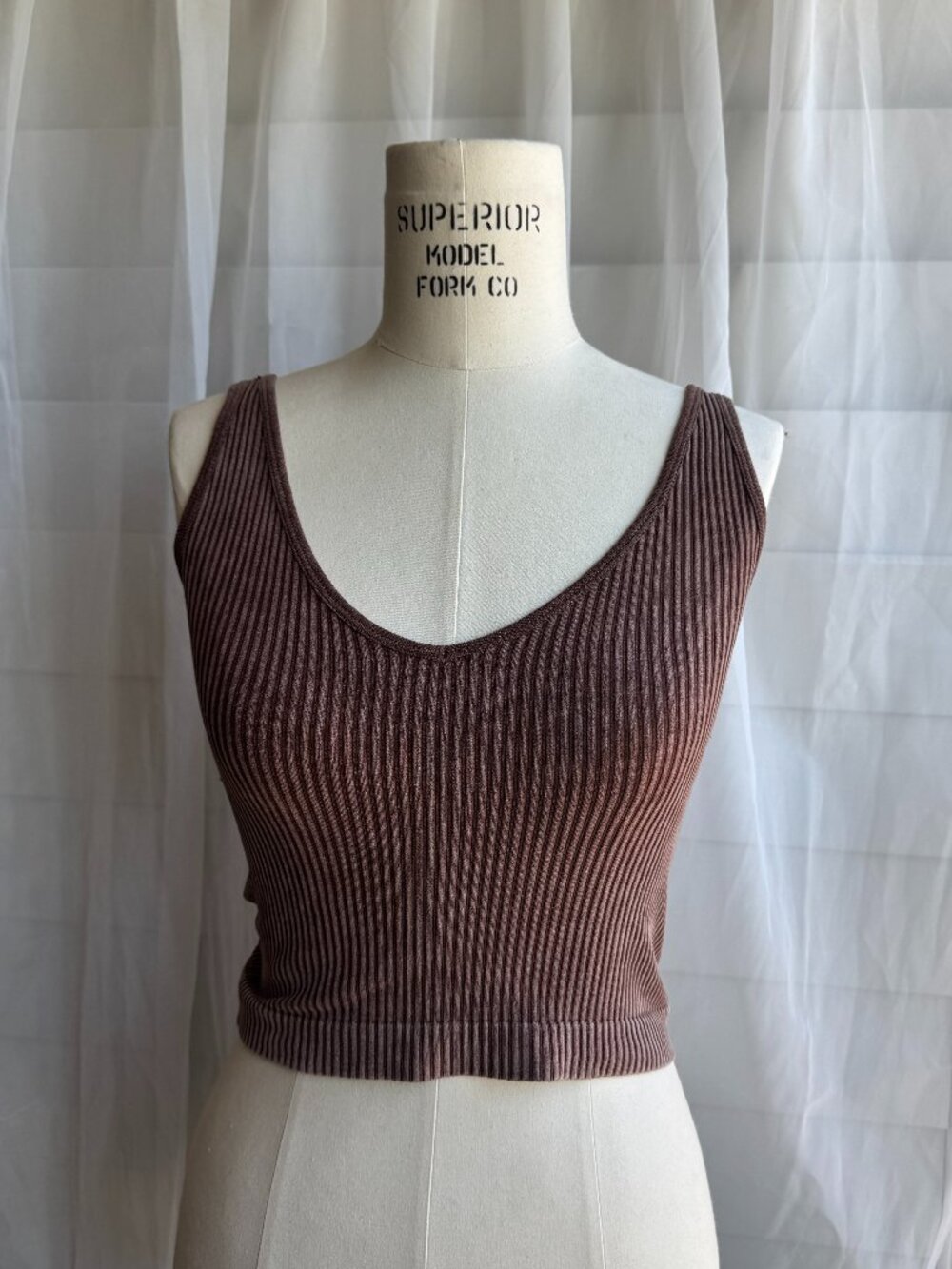 ribbed tank top